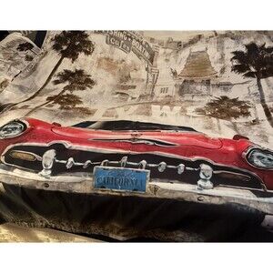 Thunderbird Duvet Cover w/2 PillowcasesHollywood California.Great Garage Banner!